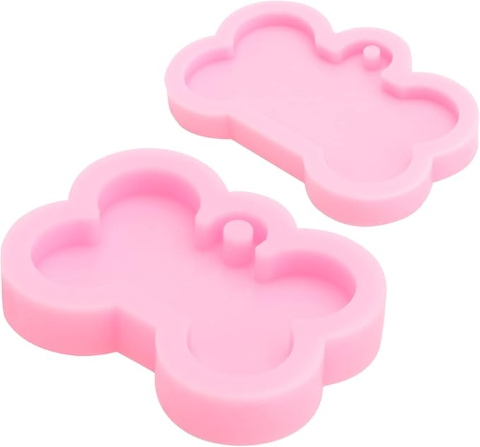 CIYODO 2 Pezzi Stampi in Silicone A Forma Di Osso Stampo Per Torte E Mousse Stampi Per Ciondoli Di Cristallo E Piccolo