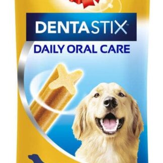 Pedigree Dentastix - Cura dentale giornaliera masticabile, per cani di grandi dimensioni + 25 kg, 1 sacchetto (4 bastoncini)