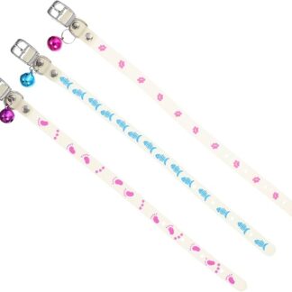 ERINGOGO 3pezzi Collare Fluorescente Per Da Decorativo Campanellino e Design Per e Animali Domestici