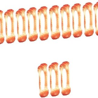 BESTonZON 15 Pezzi Simulato Osso Di Ala Di Pollo Giocattoli Ossa Di Pollo Modelli Decorazione Di Osso Di Pollo Modello Osso Di Pollo Prop Falso Osso Di Pollo Fritto Falso Osso Di Pollo