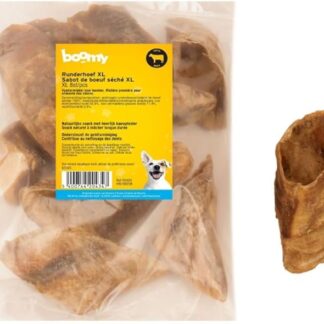 Boomy - Zoccolo di manzo XL - Snack duri per cani naturali - 100% manzo - Snack masticabile a lunga durata per cani di taglia grande - 8 pezzi