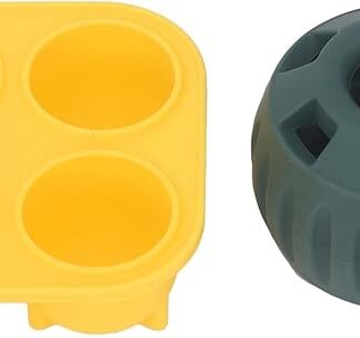 Giocattoli per cani riempibili 2 pezzi Vassoio per dolcetti per cuccioli Lavabile In gomma Sicuro di lunga durata Riutilizzabile Tay Cibo farcito Facile da pulire Palla Quadrato