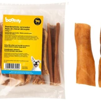Boomy - Snack naturali per cani - Snack da masticare - Tagliare bastoncini di cavallo - 200 g