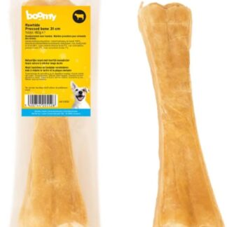 Boomy - Masticativo in pelle bovina al 100% - Snack naturali per la cura dei denti per cani di grossa taglia (31 cm)