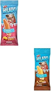 Dr.Zoo Gelato per Cani 12 x 50 gr | Vari sapori Crema, Banana Split o Salsiccia e Formaggio | Gustosi (12x50 Gr, 6X Banana Split 6X Salsiccia E Formaggio)