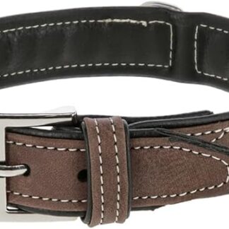 Kerbl Collare California, in Similpelle Marrone, Larghezza 20-40 mm, Circonferenza Collo 32-64 cm