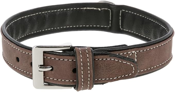 Kerbl Collare California, in Similpelle Marrone, Larghezza 20-40 mm, Circonferenza Collo 32-64 cm