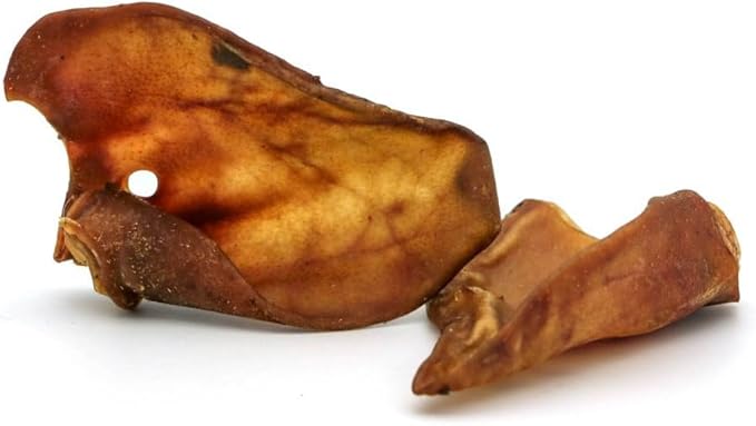 Fit4Pets Orecchie di Maiale per Cani, Massaggiagengive Naturali, 100% Orecchio di Maiale, Duro Senza Conservanti, Igiene dei Denti