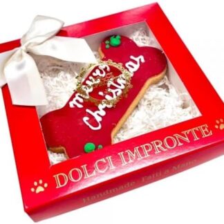 Dolci Impronte Osso Rosso di Natale 90g - Edizione Limitata in Confezione Regalo