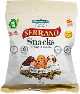 Serrano Snacks Mediterranean Naturalpara per cani 12 x 100 gr (cuccioli, 25 x 100 g)