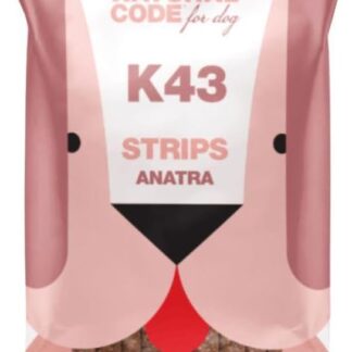 Natural code Snack Cane,snack per cani adulti e cuccioli di tutte le taglie,deliziose strips gusto ANATRA | 3 confezioni da 120 grammi l'una.