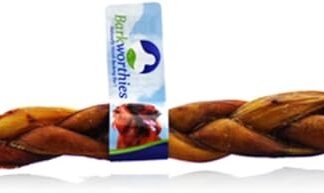 Barkworthies Intrecciato Bully Sticks by 100% Naturale Manzo Dog Treats