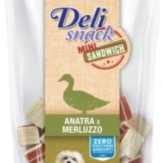 DELISNACK MINI SANDWICH ANATRA E MERLUZZO. 100GR