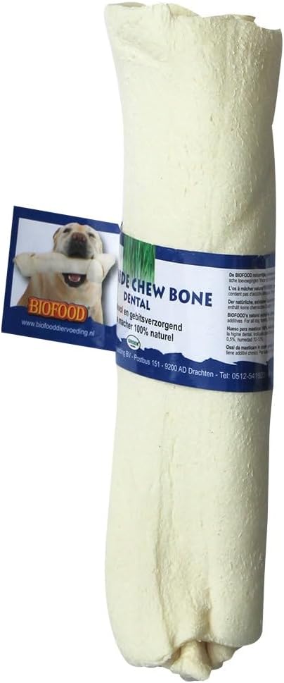Biofood Osso da masticare Rawhide Dental - Rotolo - Medium