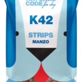 Natural code Snack Cane,snack per cani adulti e cuccioli di tutte le taglie,deliziose strips gusto MANZO| 3 confezioni da 180 grammi l'una.