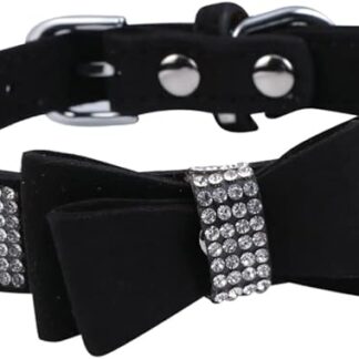 POPETPOP 1pezzi Collare Per Animali Domestici Con in Resistente Adatto Per Cani e Accessorio e Pratico Per Nero Xs