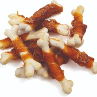 Snack per Canni: Ossicini di pollo da 80 g con una lunghezza di 7cm