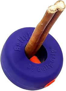 Bully Grip Bully - Supporto per bastone per cani, dispositivo di sicurezza per cani Bully Lok, previene il soffocamento di cani di taglia piccola, media e grande, formaggio di yak, collagene,