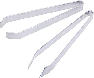 2 pinzette per osso di pesce, utilizzate per estrarre i filetti di salmone e trota, e per cucinare i frutti di mare disossati