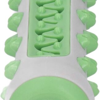 nikusaz Giocattolo per cani da stick per cure e masticazione di materiale divertente ideale per sollievo dallo stress e denti per piccoli cani di grandi dimensioni (Verde grigio)