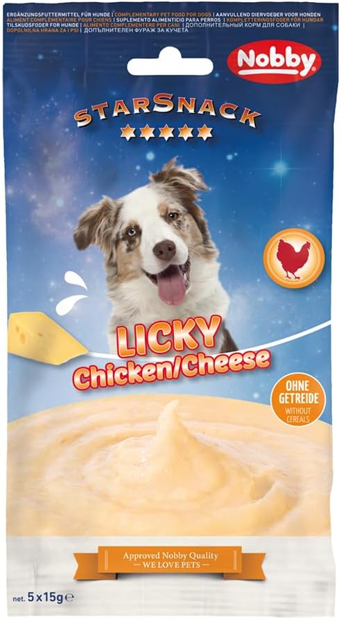 Nobby StarSnack LICKY Chicken & Cheese 5 x 15 g