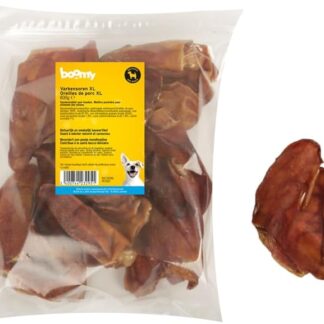Boomy - Orecchie di maiale XL - Snack naturali per cani - Snack alla carne secca per cani - 600 g