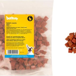 Boomy - Snack per cani - Cubetti di ricompensa - Coniglio - 400 g