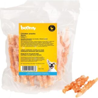 Boomy - Bastoncini di pollo per cani - Bastoncini di pollo per cani - Snack per cani - Snack per cani - 500 g