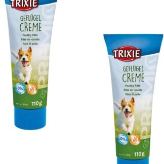 Trixie Premio crema di pollame | Confezione Doppia | 2 x 110 g | snack a base di carne per cani | può aiutare a facilitare l'assunzione di farmaci | ottimo come ricompensa