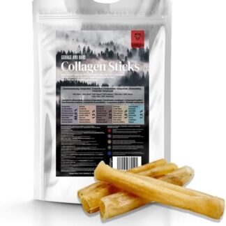 George & Bobs Collagen Sticks – 500 g, 100% manzo, cibo per cani, snack da masticare, per cani di taglia media e grande, senza cereali, ricco di collagene per articolazioni, lunghezza 12 cm, 78,8%