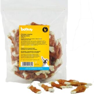 Boomy - Snack per cani - Snack per cani - Ossa di calcio croccanti con pollo - 500 g