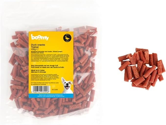 Boomy - Snack morbidi per cani - Senza glutine - Allenatori - Anatra - 400 g