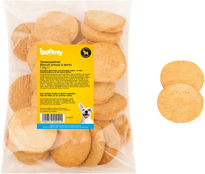 Boomy - Snack per cani - Biscotto - Lavarsi i denti - 1,5 kg