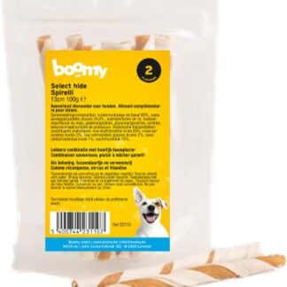 Boomy - Snack per cani - Bastoncino da masticare - Select hide Spirelli - 3 x 100 g