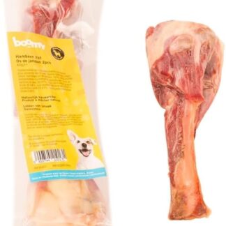 Boomy - Snack per cani - Masticativo - Osso di prosciutto segato - 2 x 2 pezzi