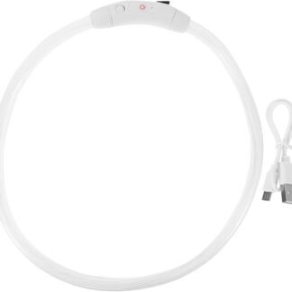 WEKAMOS Collare Led Per Cani in Plastica Ricaricabile Tramite Usb Per Cani Collare a Luce Multicolore Per Animali Domestici