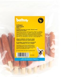 Boomy - Snack per cani - Bastoncini da masticare - Salsicce su bastone - Anatra - 400 g