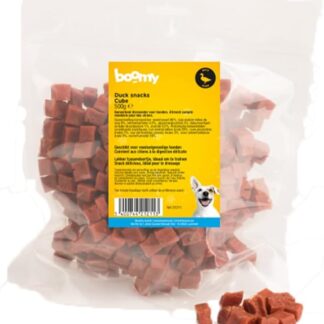Boomy - Cubes Duck Cubes – Anatra a cubetti morbidi per cani – Snack ipoallergenici per cani senza glutine – 500 g
