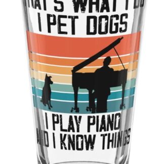 Teegarb Letter Blanket Pelliccia divertente per animali domestici con pianoforte e scritta Know Thing (lingua italiana non garantita)