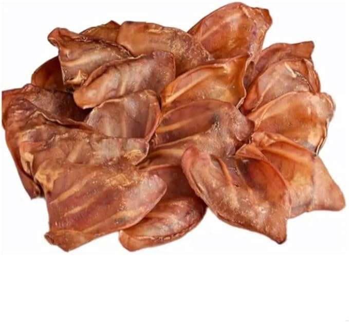 Dei NATURE Orecchie di Maiale Essiccate 50 Pezzi per Cani e Cuccioli, Snack Masticabile Naturale Adatto dieta Barf