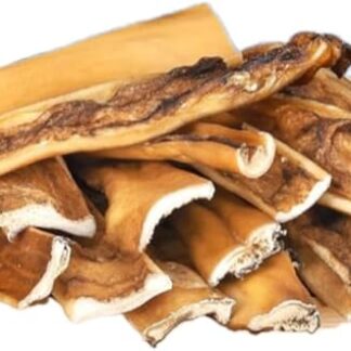 Dei NATURE Pelle di Testa di Manzo Naturale-strisce da 20 cm-CONFEZIONE DA 1 Kg-Adatto dieta Barf