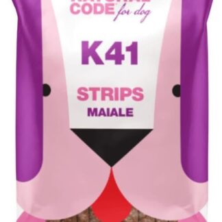 Natural code Snack Cane,snack per cani adulti e cuccioli di tutte le taglie,deliziose strips gusto MAIALE| 3 confezioni da 180 grammi l'una.