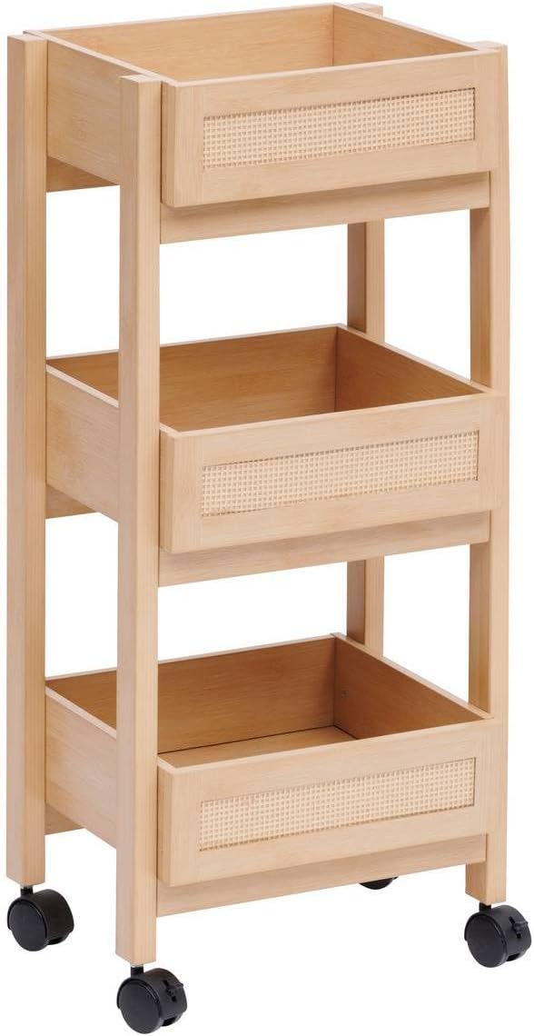 5five - credenza a 3 livelli cane, legno chiaro