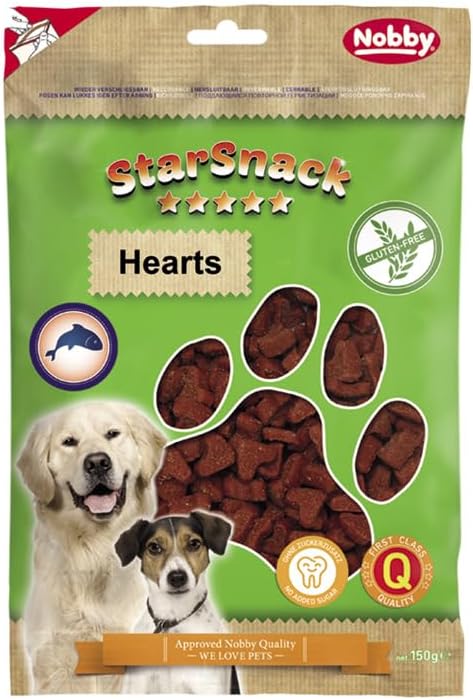 Nobby StarSnack Hearts - Sacchetto senza glutine, 150 g