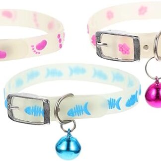 GRIRIW Collare Fluorescente Per Cani Pet Bell Vestibilità Comoda Per Cuccioli Colore Casuale