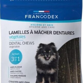 Francodex Snack IGIENE dentale per cani fino a 5 Kg, 1 bustina da 15 Sticks