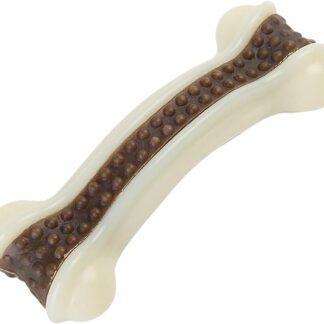 Générique Dog Bone Toys, Interactive Teeth Cleaner, 10,5 x 4 cm, 100 g Calming Chew Accessory, Safe Material, Various Sizes, Boredom Relief for Small Medium Large Dogs
