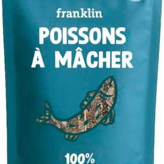 FRANKLIN – Pesce da masticare per cani – Pelle secca di merluzzo bianco – 100% naturale senza additivi – ricco di collagene, Omega 3 e 6 – masticazione lunga – supporto articolare – 90 g