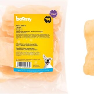 Boomy - Snack per cani, patatine di manzo con collagene, 12 x 5 cm, 200 g