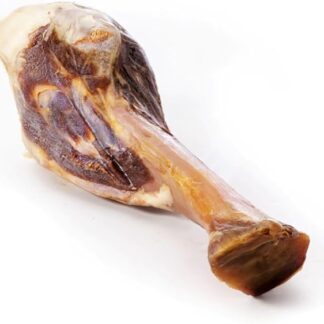 Osso di Tibia di Maiale Croccante per Cani, Snack Naturale, 100% Maiale Stagionato